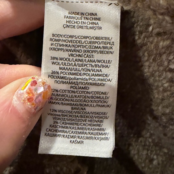 Ralph Lauren Sweater with Yellow RL on Beige/Grey Knit Men’s Size Medium - Picture 4 of 6